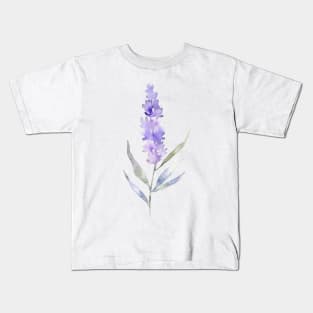 Lavender Watercolor Kids T-Shirt